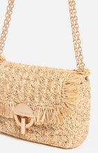 Load image into Gallery viewer, Moon Raffia Bag in Natural