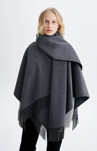 Load image into Gallery viewer, Hope Poncho in Anthracite Chine