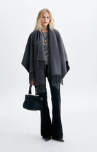 Load image into Gallery viewer, Hope Poncho in Anthracite Chine