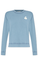 Load image into Gallery viewer, Maurine Sweatshirt in Slate Blue/Ecru