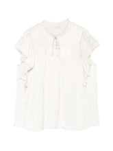 Load image into Gallery viewer, Agosta Flutter Sleeve Top in Cowrie