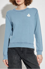 Load image into Gallery viewer, Maurine Sweatshirt in Slate Blue/Ecru