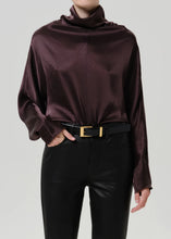 Load image into Gallery viewer, Ilaria Draped Top in Espresso