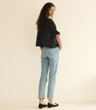 Load image into Gallery viewer, Henri Top in Black Eyelet