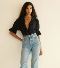Load image into Gallery viewer, Henri Top in Black Eyelet