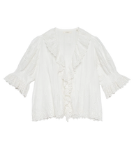 Load image into Gallery viewer, Henri Top in Salt Eyelet