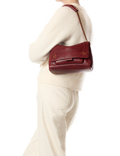 Load image into Gallery viewer, Lulu M Lambskin Bubble Burgundy