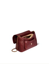 Load image into Gallery viewer, Lulu M Lambskin Bubble Burgundy
