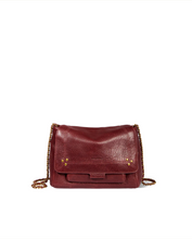 Load image into Gallery viewer, Lulu M Lambskin Bubble Burgundy