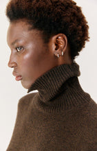 Load image into Gallery viewer, Ouity Roll Neck Jumper in Choco Melange