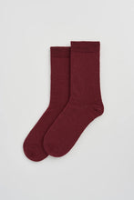 Load image into Gallery viewer, Merino Socks in Dark Plum