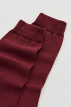 Load image into Gallery viewer, Merino Socks in Dark Plum