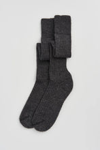 Load image into Gallery viewer, Wool Knee High Socks in Storm Grey