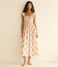 Load image into Gallery viewer, Quinette Dress in Ivory Lantana Floral