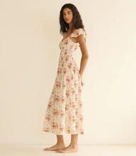 Load image into Gallery viewer, Quinette Dress in Ivory Lantana Floral