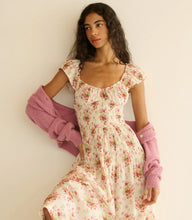 Load image into Gallery viewer, Quinette Dress in Ivory Lantana Floral