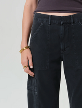 Load image into Gallery viewer, Marcelle Low Slung Cargo in Washed Black