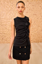 Load image into Gallery viewer, Clio Ruched Ruffle Top