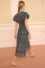 Load image into Gallery viewer, Lyria Cotton Dress in Midnight Bloom