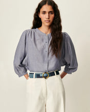 Load image into Gallery viewer, A View Blouse in Chambray Blue