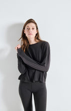 Load image into Gallery viewer, Ypawood Long Sleeve T Shirt in Carbon Melange