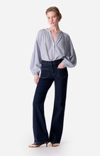 Load image into Gallery viewer, Nipoa Blouse in Blanc/Bleu
