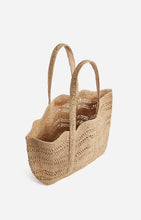 Load image into Gallery viewer, Cabas L Raffia Bag in Natural
