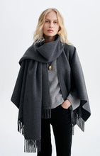 Load image into Gallery viewer, Hope Poncho in Anthracite Chine
