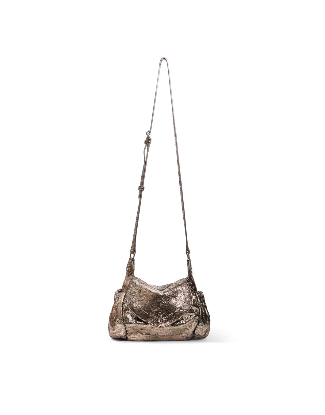 Helmut S Bag in Lame Champagne