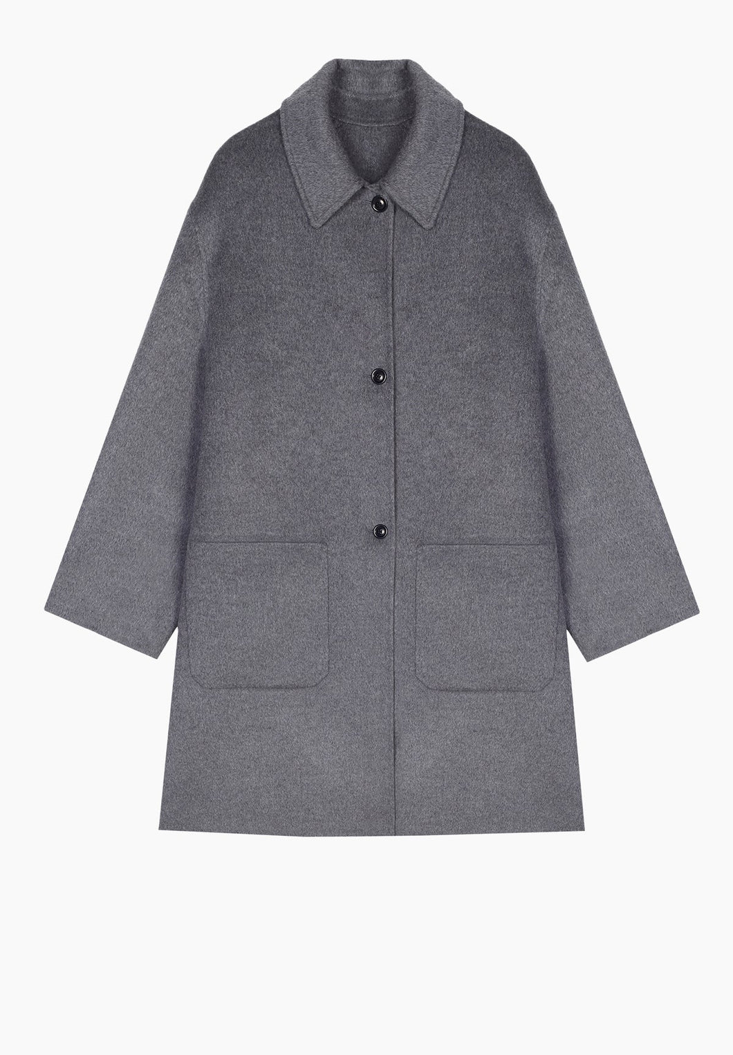 Armand Coat in Grey Melange