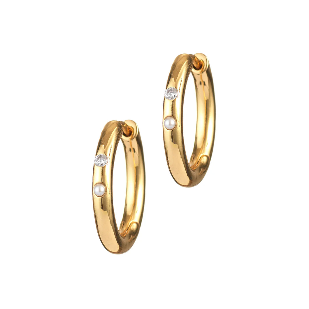 Brigitte Hoops in Gold