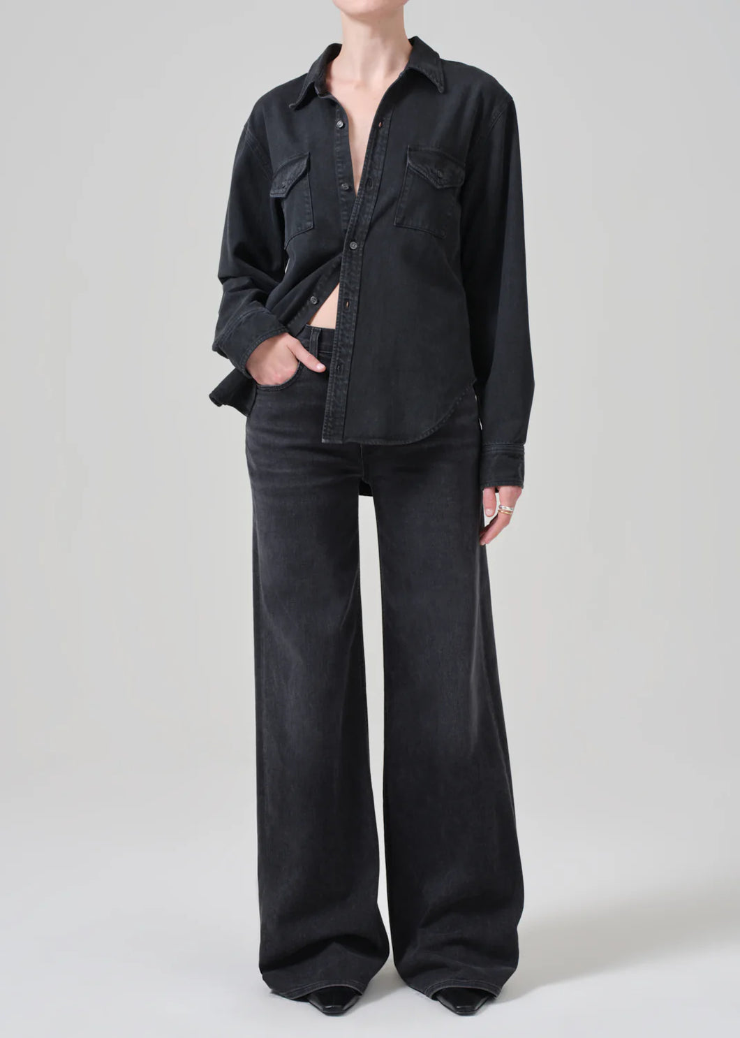 Loli Mid Rise Baggy Jeans in Reflection