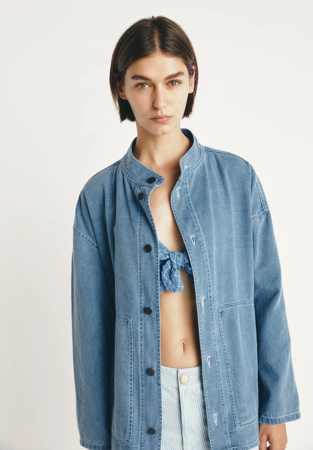 Samso Shirt Jacket in Indigo