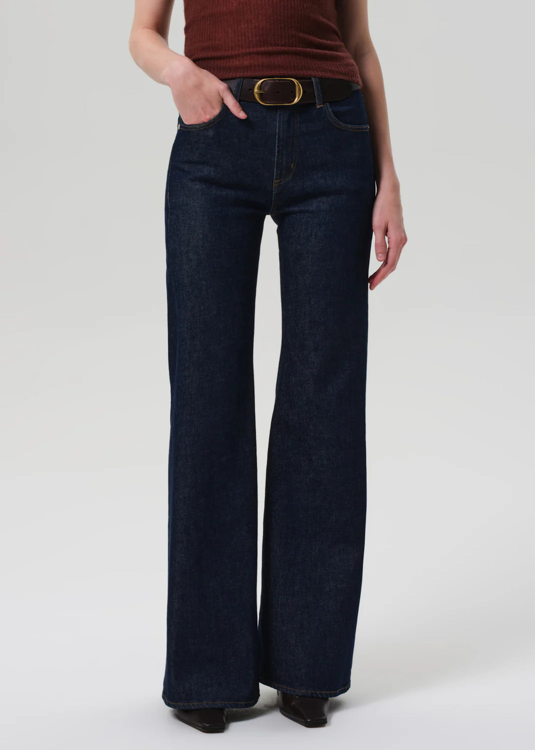 Kimberley 70's Flare Jeans in Helia