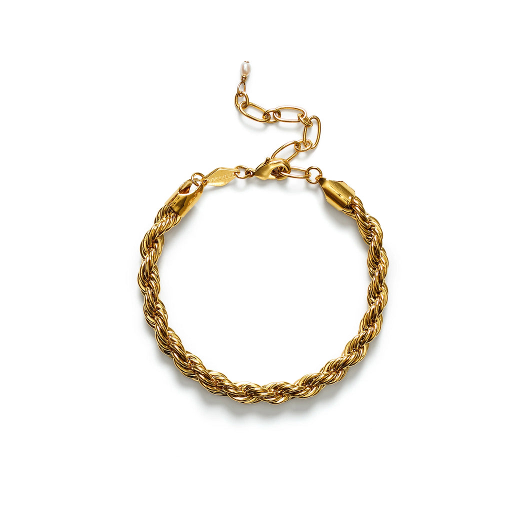 Golden Rope Bracelet in Gold