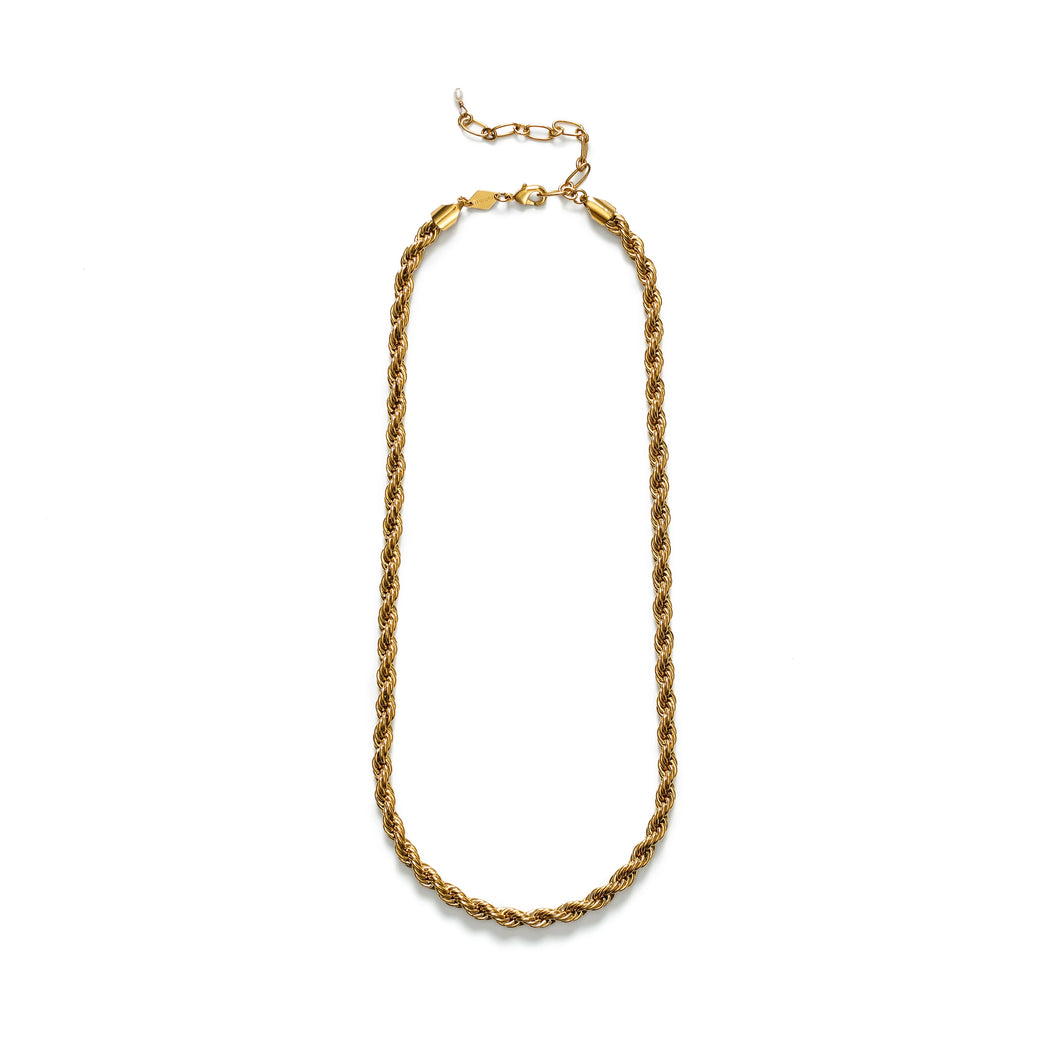 Golden Rope Necklace in Gold