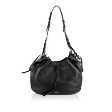Load image into Gallery viewer, Bolton Hobo Shoulder Bag in Black/ Silver
