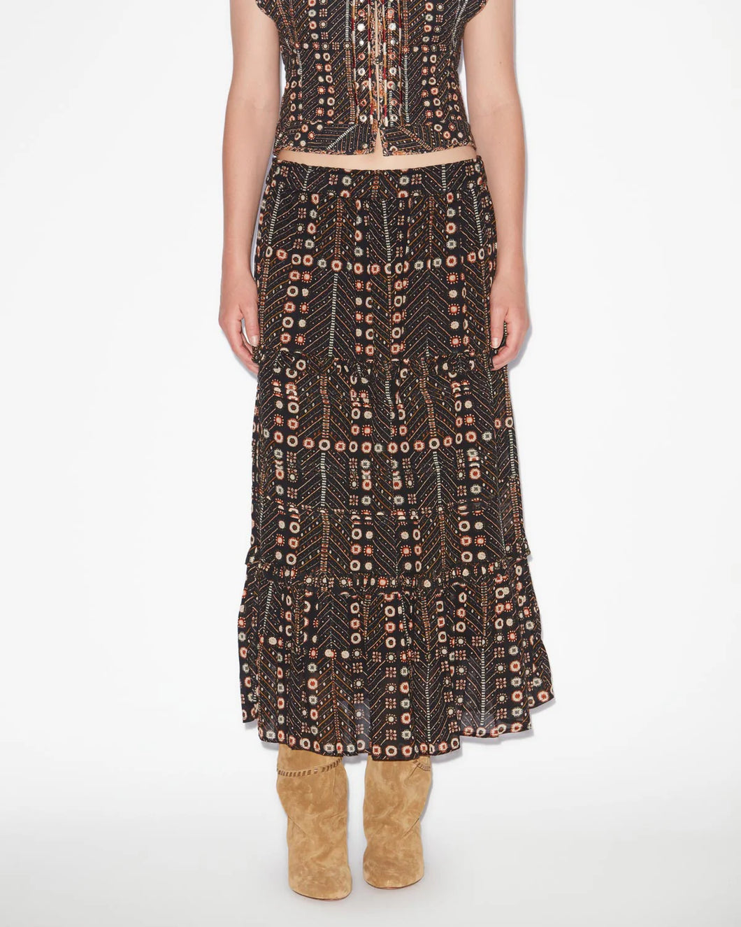 Diya Skirt in Faded Black