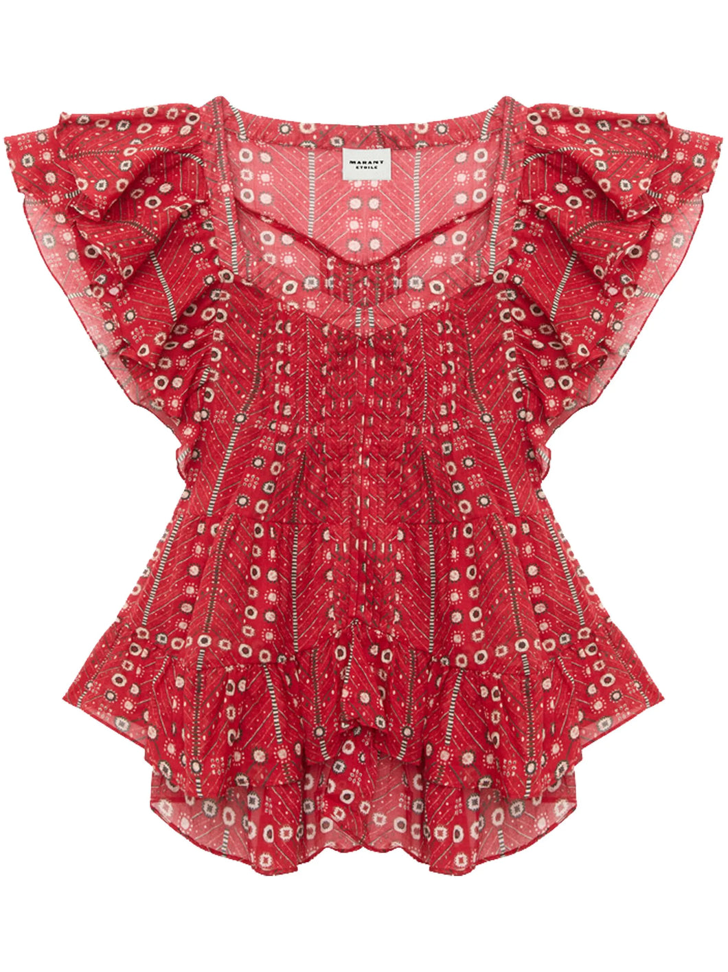 Madrana Top in Red