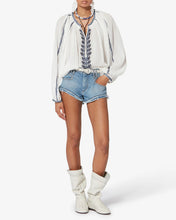 Load image into Gallery viewer, Lena Top in Ecru/Blue
