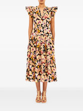 Load image into Gallery viewer, Marin Cotton Midi Dress in Night Bloom
