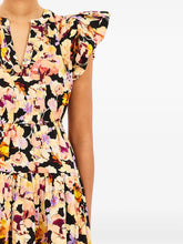 Load image into Gallery viewer, Marin Cotton Midi Dress in Night Bloom
