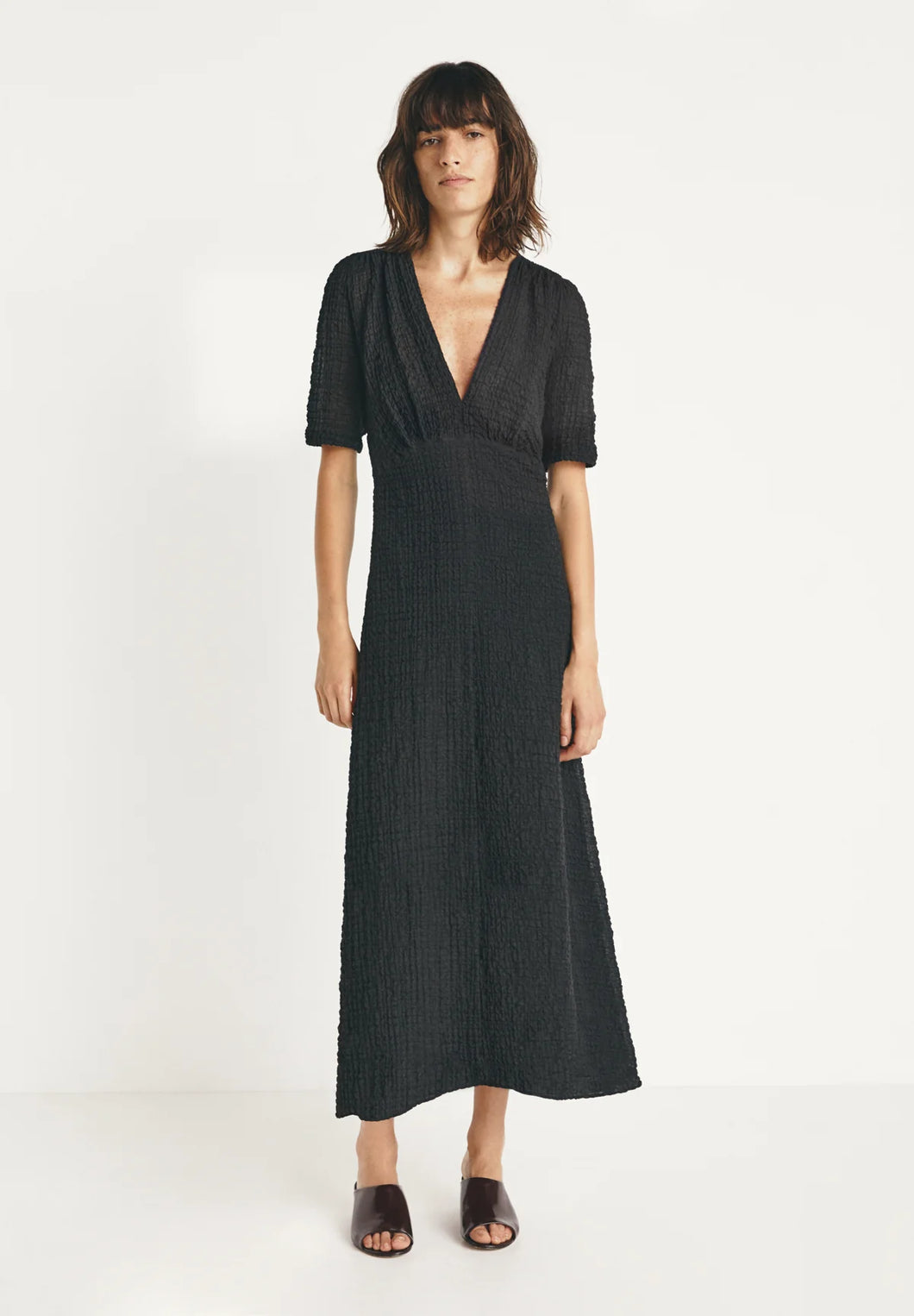 Tindaya Dress in Caviar