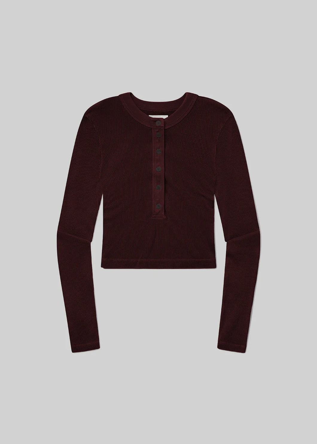 Varra Henley Top in Mahogany