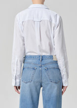 Load image into Gallery viewer, Avni Slim Shirt in Blue Micro Stripe
