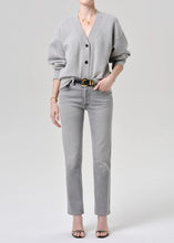 Load image into Gallery viewer, Fleece Cardigan in Heather Grey
