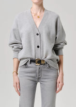 Load image into Gallery viewer, Fleece Cardigan in Heather Grey
