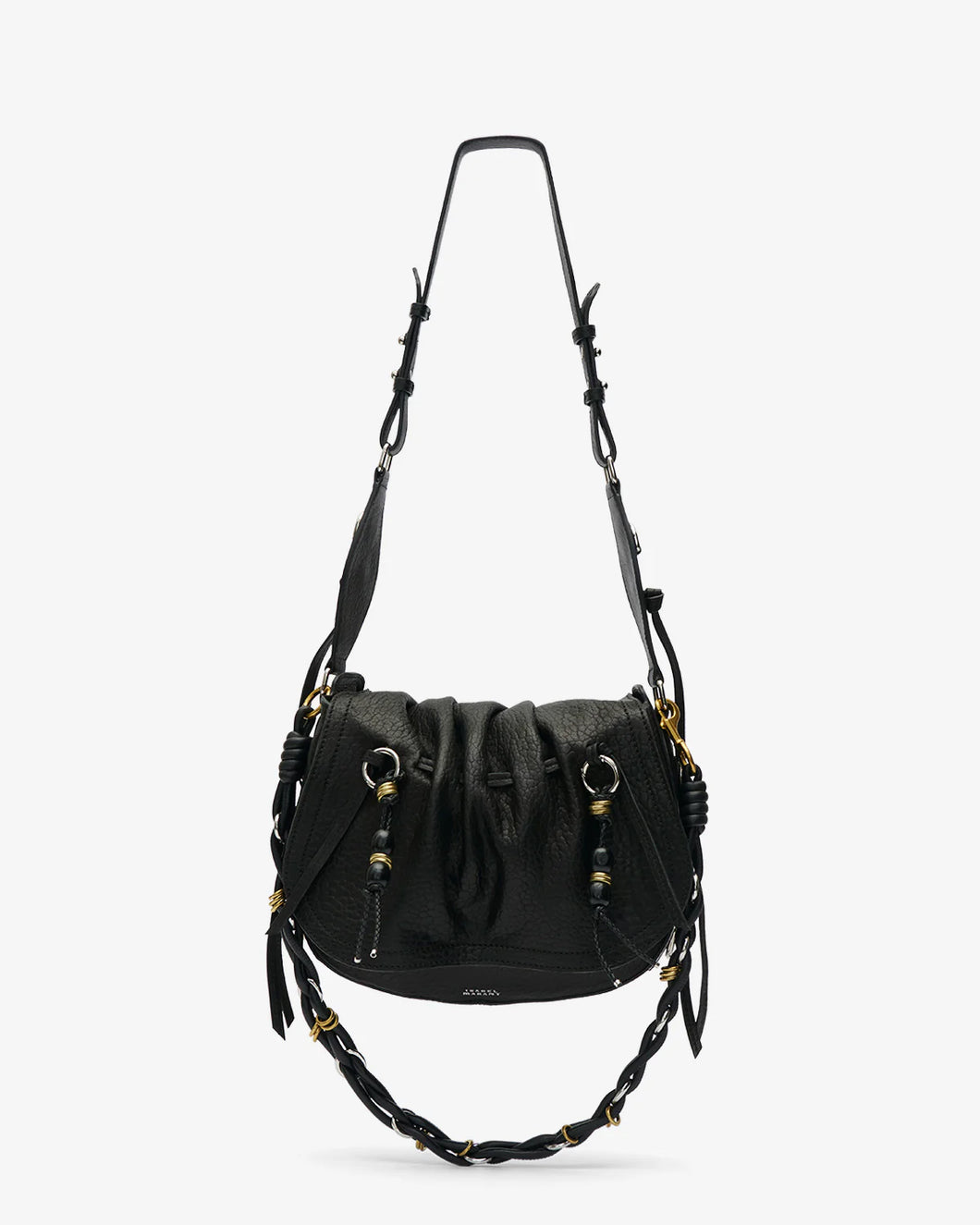 Bolton Shoulder Bag in Black/ Silver