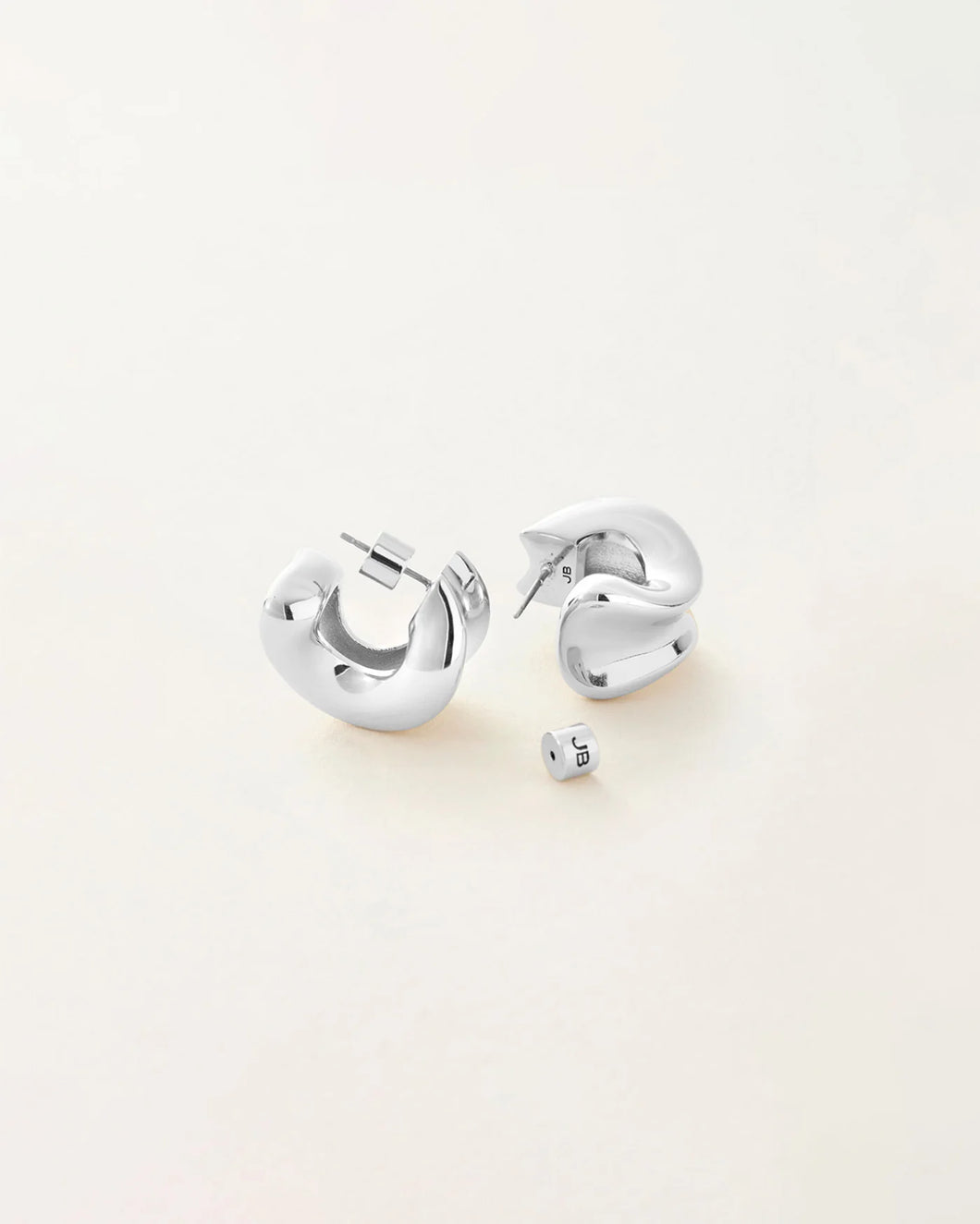 Chunky Doune Hoops in Silver