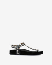 Load image into Gallery viewer, Enore Sandals in Black/ Silver
